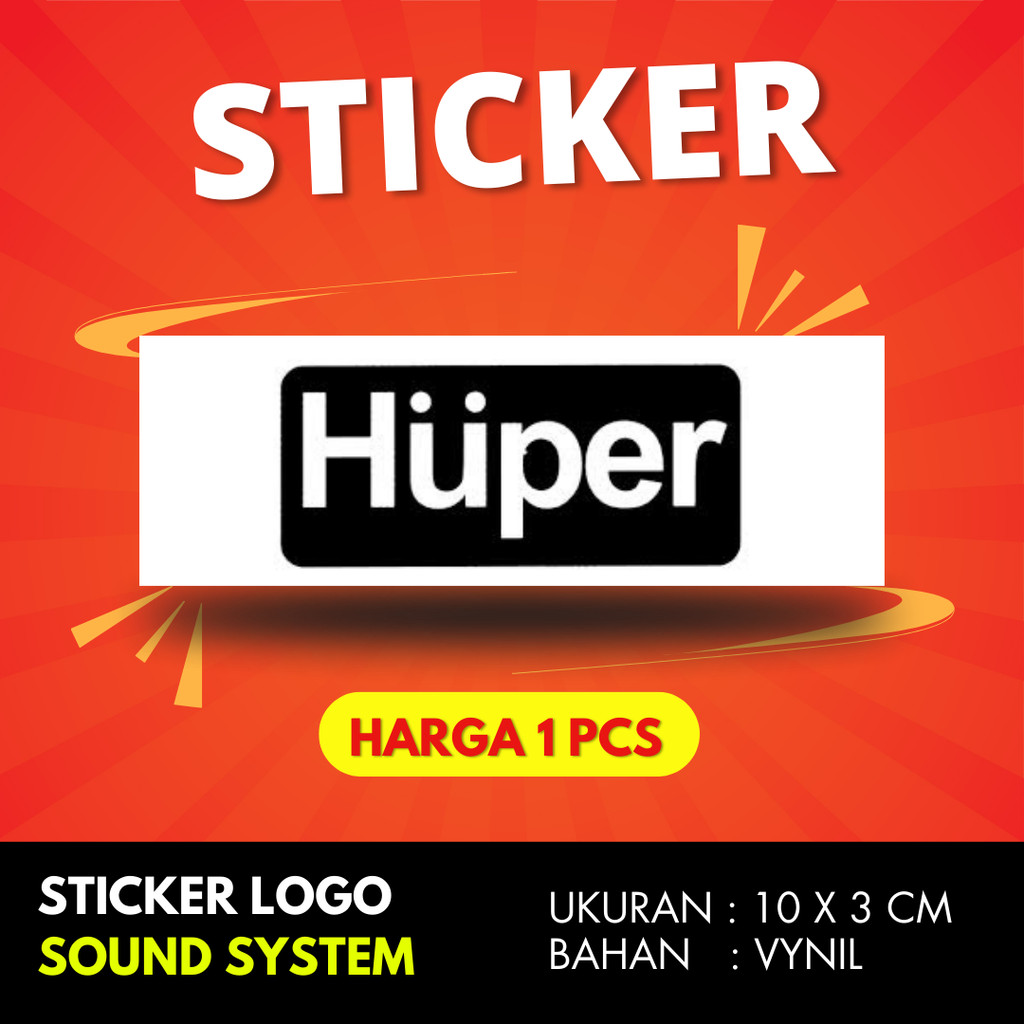 

Sticker HUPER BAHAN VYNIL ANTI AIR PREMIUM