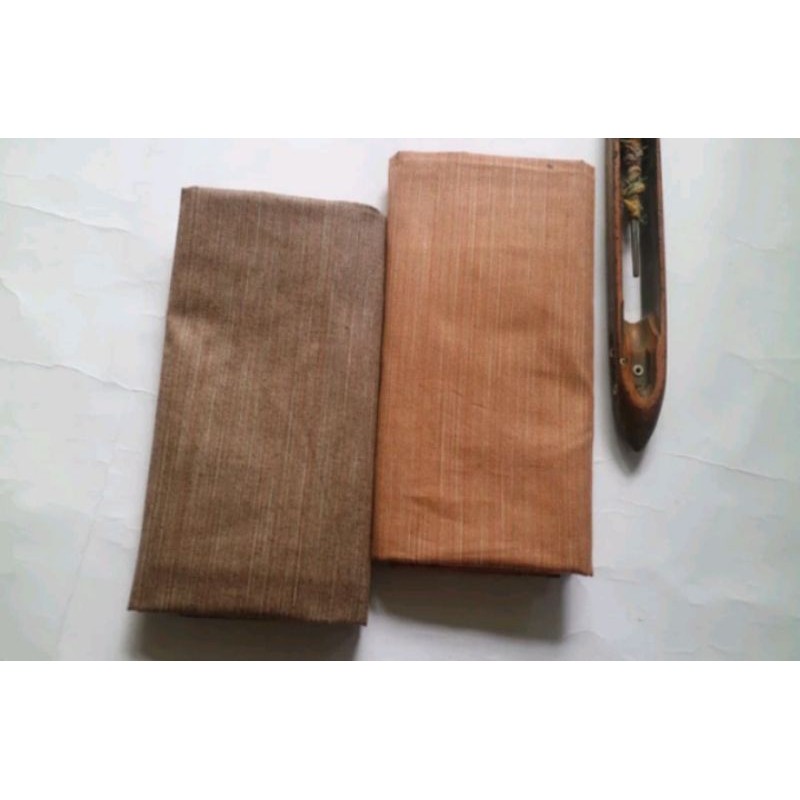 LURIK Kain Lurik Gerimis Coklat