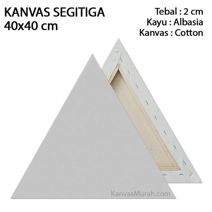 

Kanvas Segitiga 40x40 cm Canvas Lukis Triangle 40x40cm