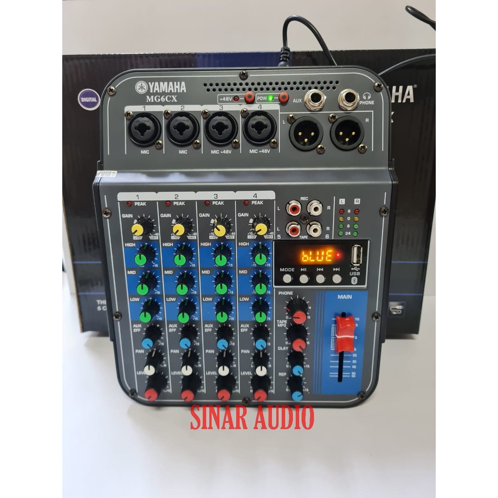 Mixer Yamaha MG6CX MG 6 CX Mini Channel usb Bluetooth