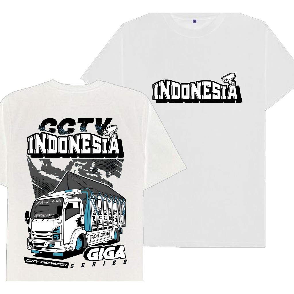Baju Kaos - Tshirt - CCTV Indonesia Giga Series Unisex Pria dan Wanita