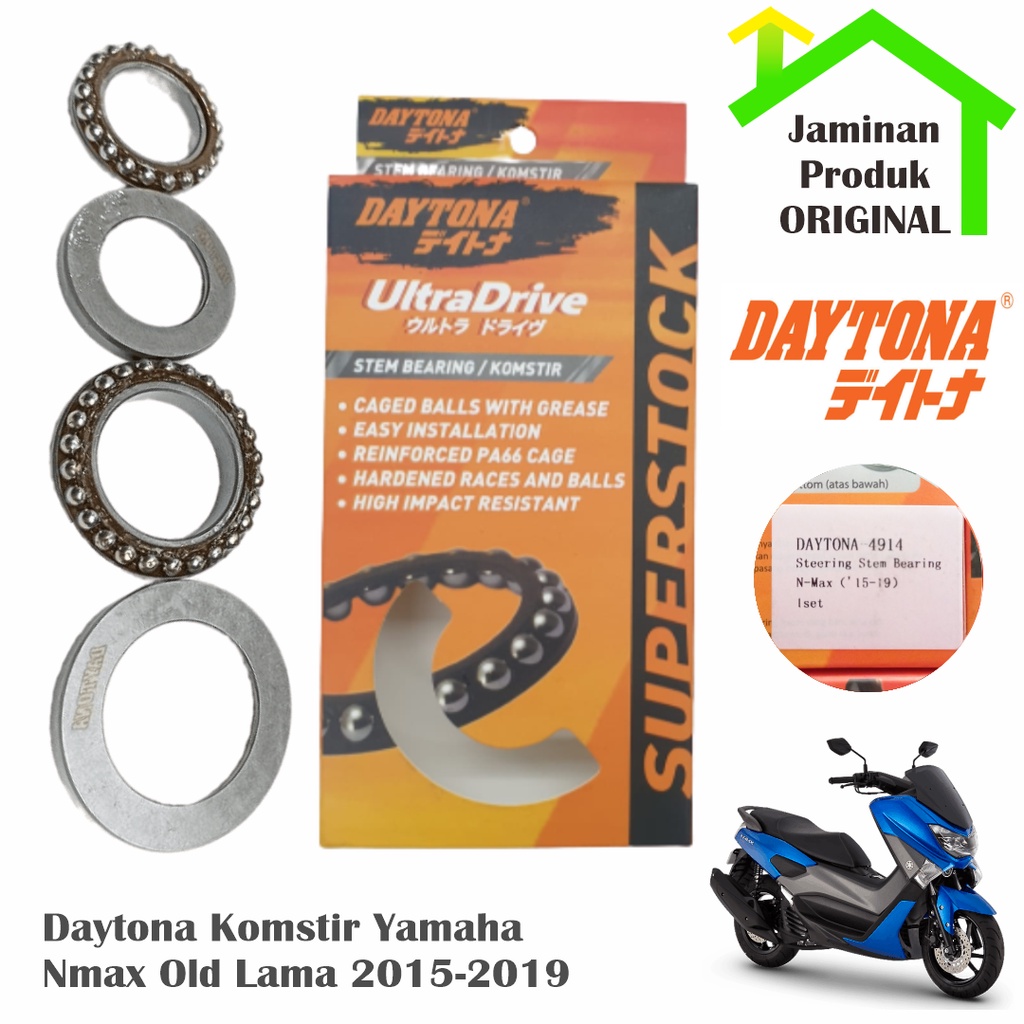 Daytona Komstir NMax old Aerox Lexi Xeon Bearing Set 4914 Superstock