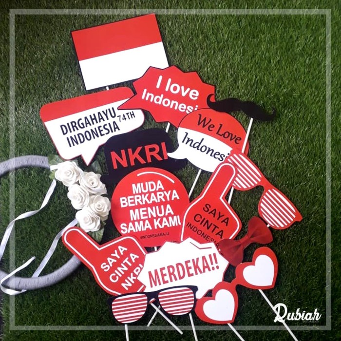 Aksesoris Photobooth / Photobooth / Photo Props 402 Kemerdekaan ORI
