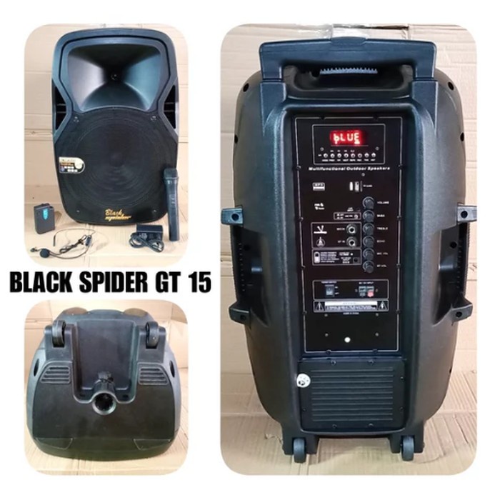 Speaker Aktif Portable 15 Inch Black Spider Gt 15 Meeting