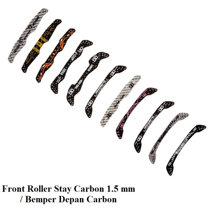 Rep. Tamiya Bemper Depan FRP HG Carbon 1.5mm