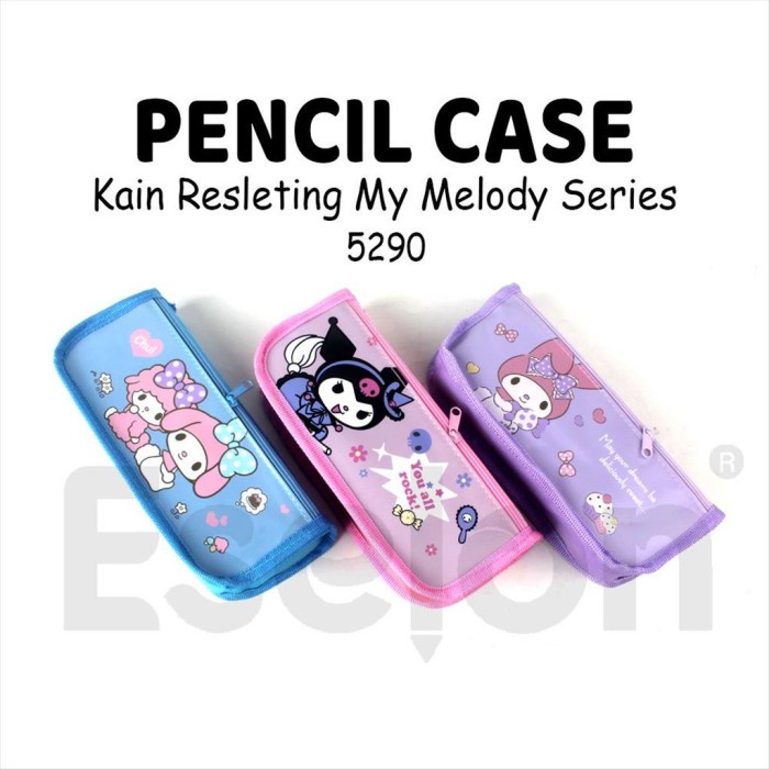 

Kotak Pensil Kain Resleting SANRIO 5290 / Tempat Pensil No Spons