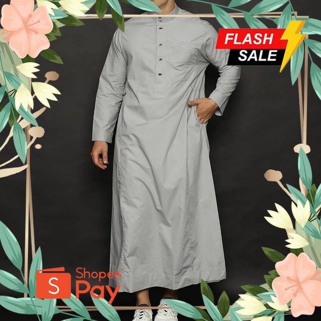 LS - Terbaru Jubah Abbi Bahan Toyobo Polos Kekinian Modern Trendy Jubah Lengan Panjang Remaja Dewasa