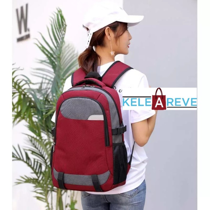 TAS RANSEL PRIA BUKAN EIGER OUTDOOR POLO ORIGINAL BACKPACK KERJA MURAH - Hitam