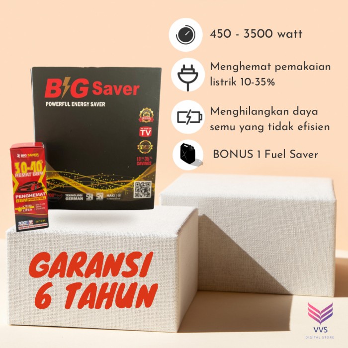 PENGHEMAT LISTRIK RUMAH BIG SAVER BONUS FUEL SAVER BROSUR