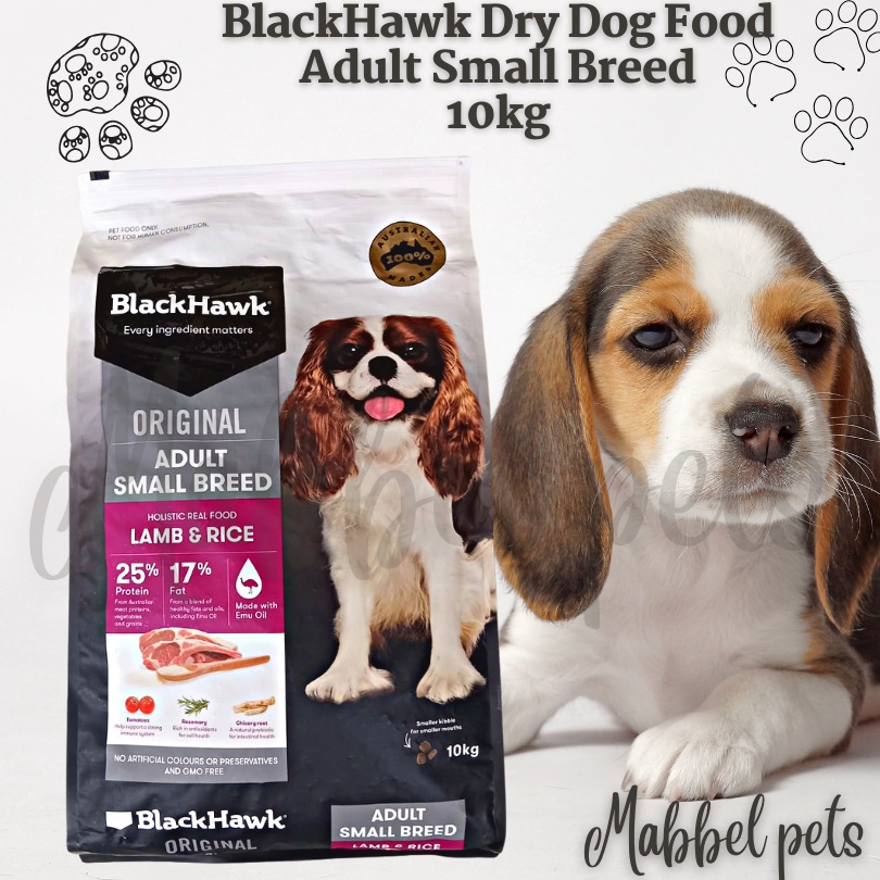 Blackhawk Dog Food Dry 10kg Adult Small Breed Lamb & Rice