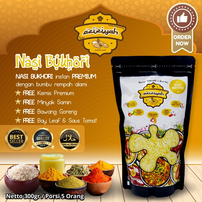 

Murah Bisa COD Istant Nasi Briyani Kebuli Instant 3in1 safron bayleaf kabsah - Bukhori