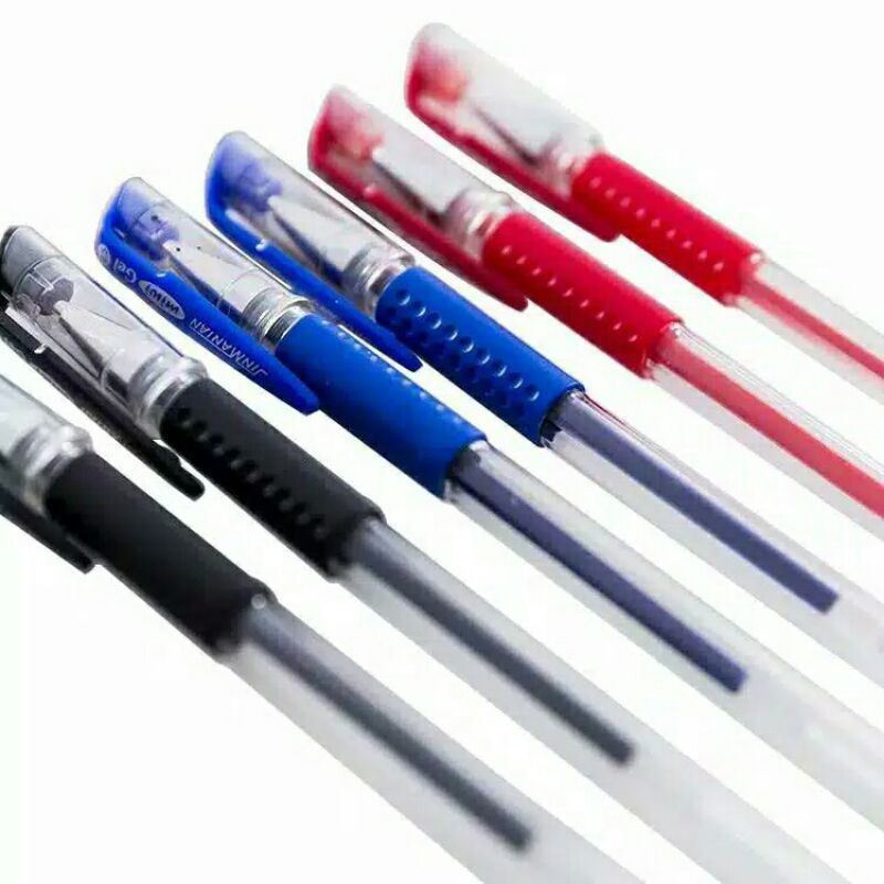 

DADAKMERAK Pulpen Gel Warna 0.5 Hitam Merah Biru Berkualitas
