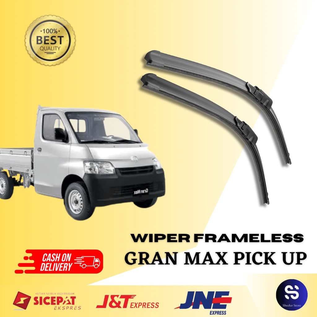 Wiper Mobil Pick Up Gran Max Sapuan Kaca Mobil Model Frameless Banana Karet 1 Set Ori Variasi Mobil 