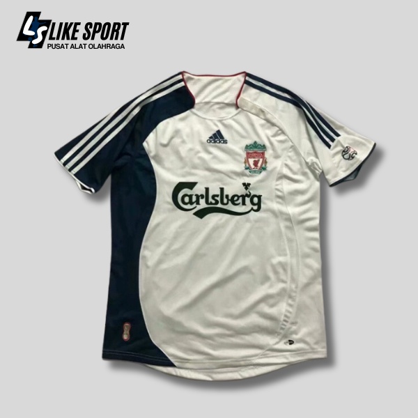 JERSEY BOLA RETRO LIVERPOOL AWAY 2007 GRADE ORI