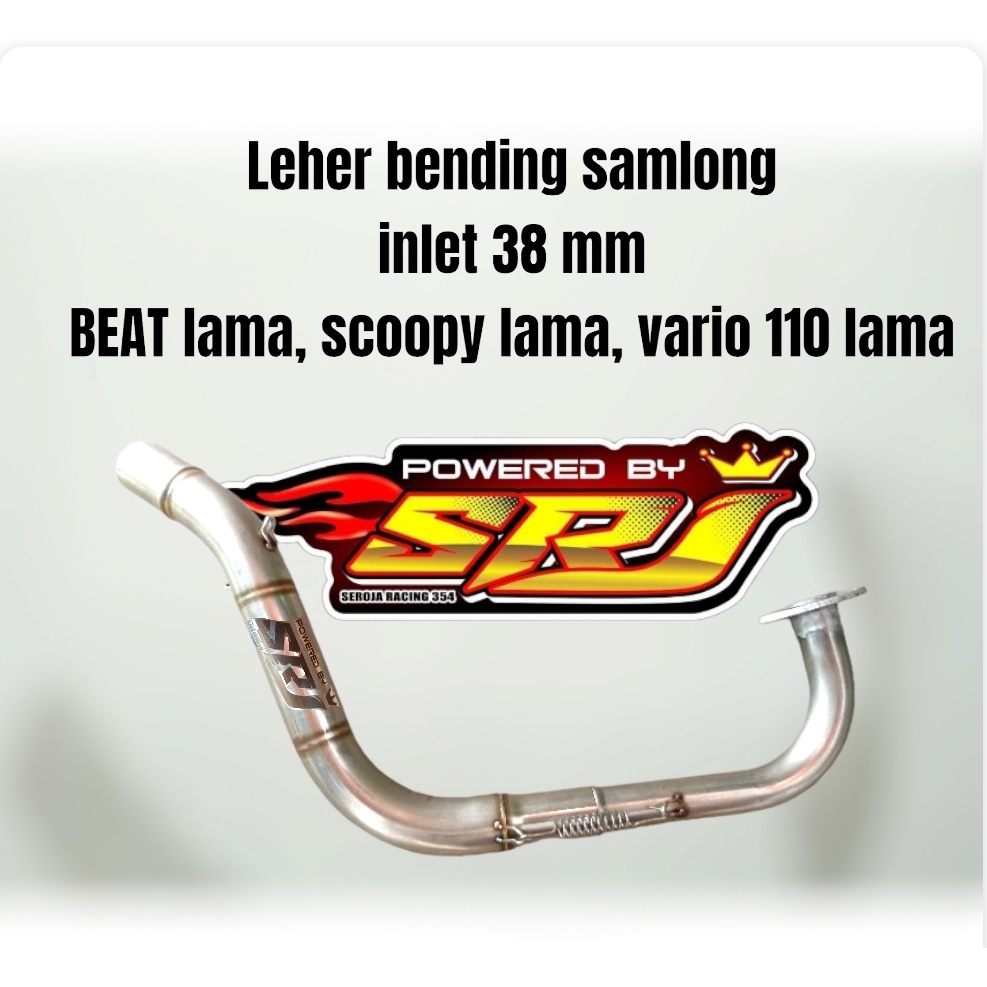 leheran knalpot racing srj racing 354 ori original model samlong cobra inlet 38 mm beat lama karbu s