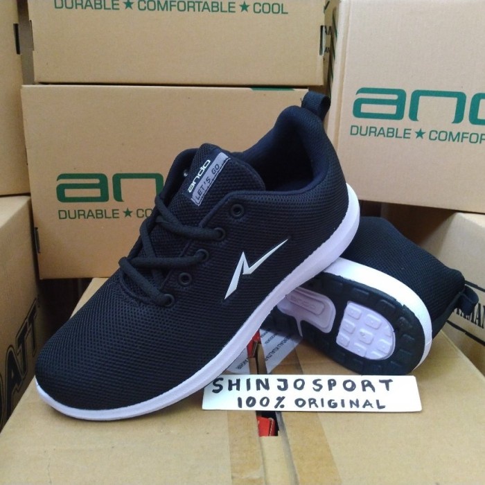 ANDO 39-43 SEPATU SEKOLAH SMA SMP ORIGINAL SNEAKERS KETS PRIA DEWASA - 40