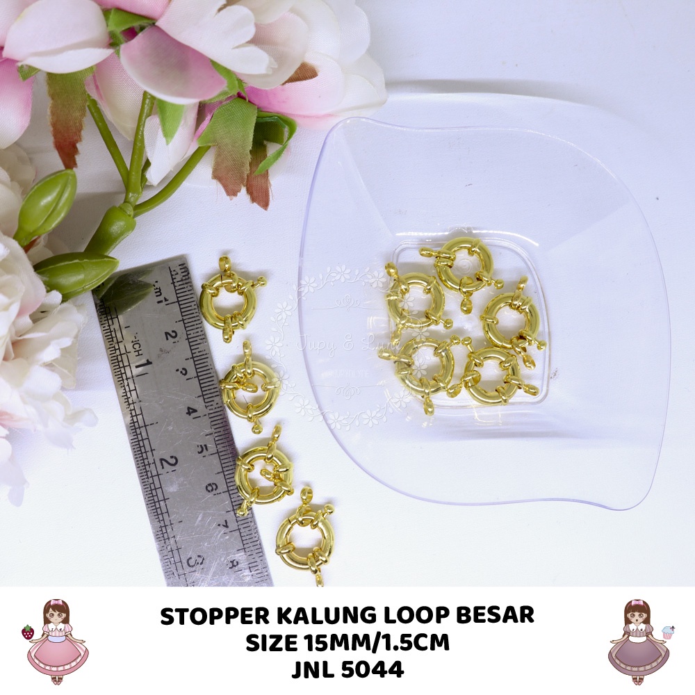 Code 5044 1 pc kait kunci kalung bulat loop stopper kalung bulat besar