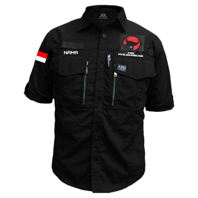 KEMEJA PDI /KEMEJA W-TEX PDI/KEMEJA PARTAI PDI