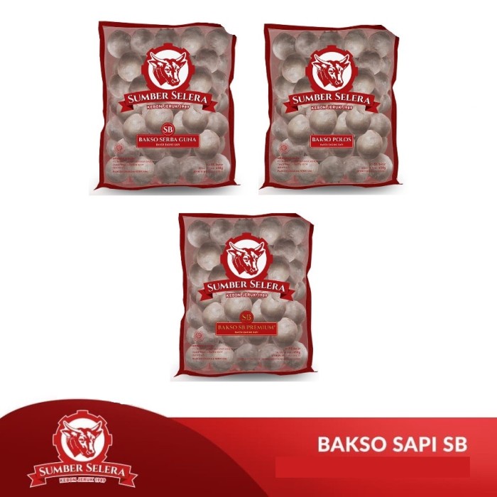 

Bakso Sapi Sumber Selera Polos / Premium / Serbaguna 50pc