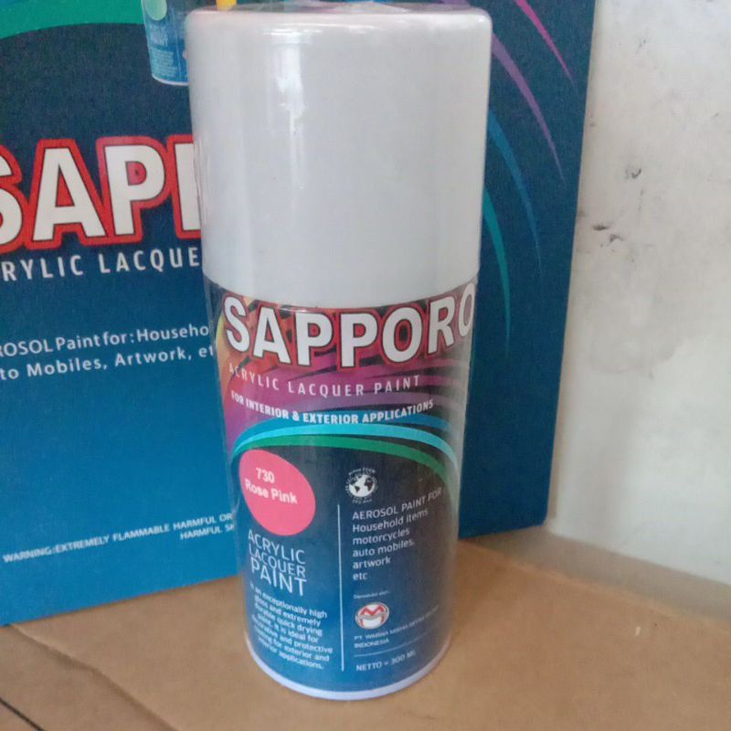 

Saporo SAPPORO 730 Rose Pink Ping 300ml Cat Semprot Spray motor Pilok Pilox