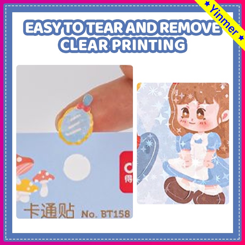 

COD✨ Stiker Kartun Lucu Kreatif Stiker Dekorasi Buku Catatan Siswa -Yinmer