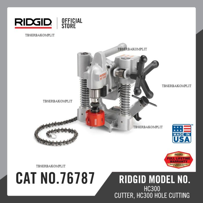 

Ridgid Hole Cutting Tool, HC300 -230V-76787