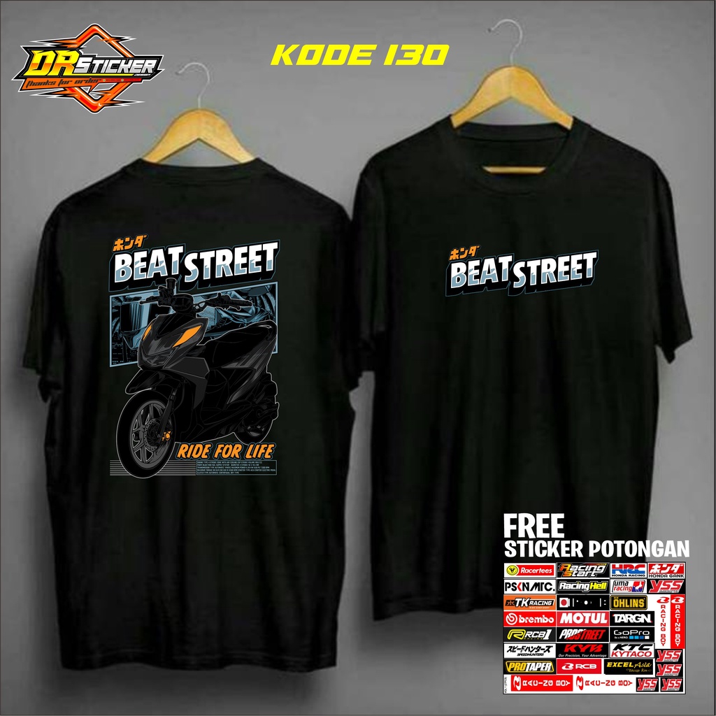 Kaos Distro Original // Kaos Motor Beat Street // Kaos Beat Street Honda Gank
