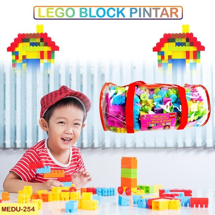 LEGO BLOCK 3D Puzzle Lego Mainan Balok Susun Anak Mainan Edukasi