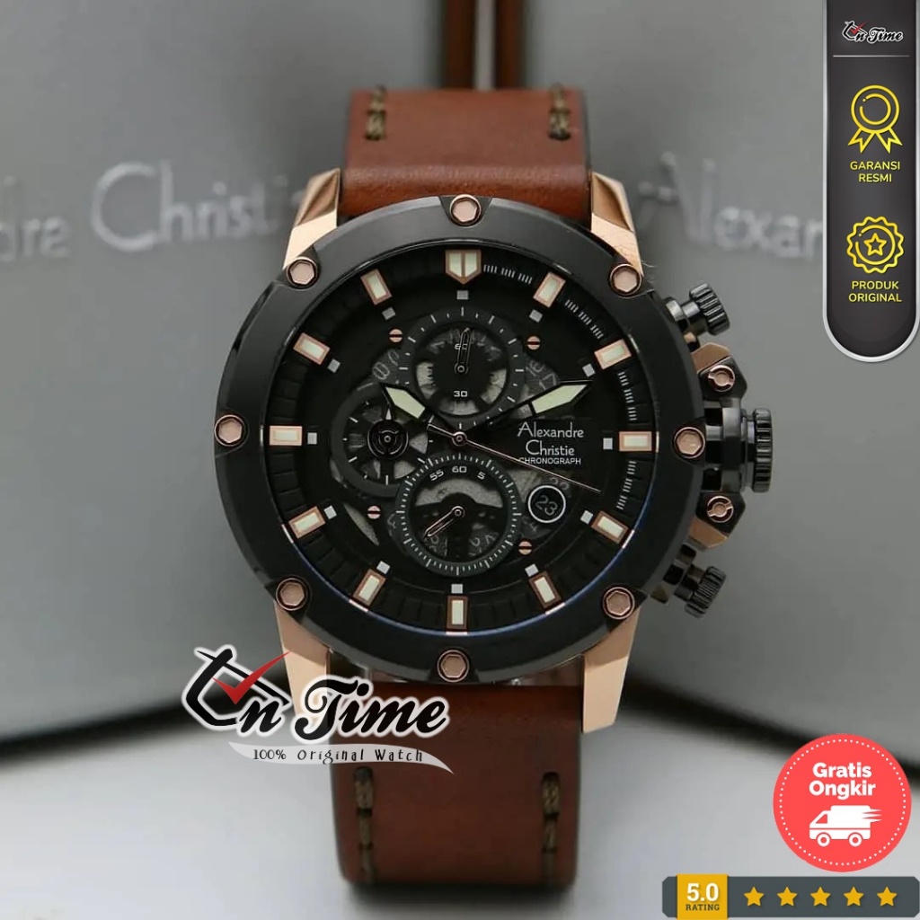 Alexandre Christie AC 6564 Jam Tangan Pria Sport Original