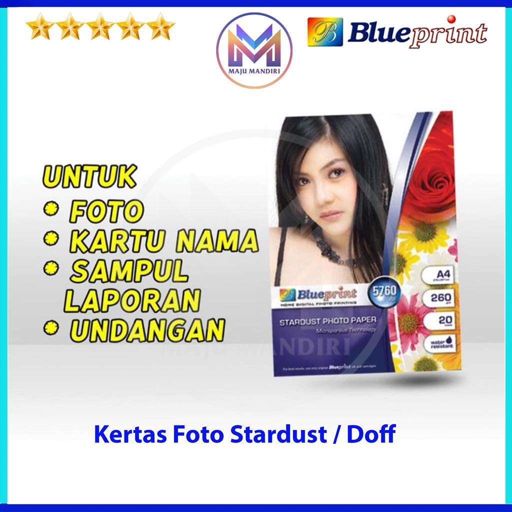 

Kertas Foto Stardust Blueprint 260 Gsm Doff A4