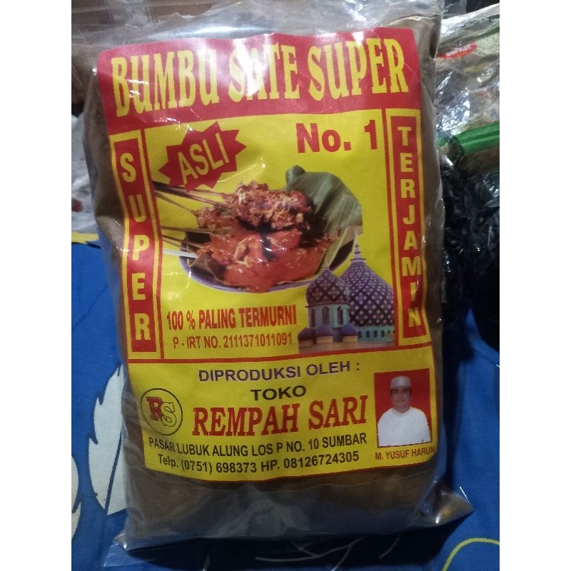 

Bumbu Sate Rempah Sari Asli Pariaman 1kg