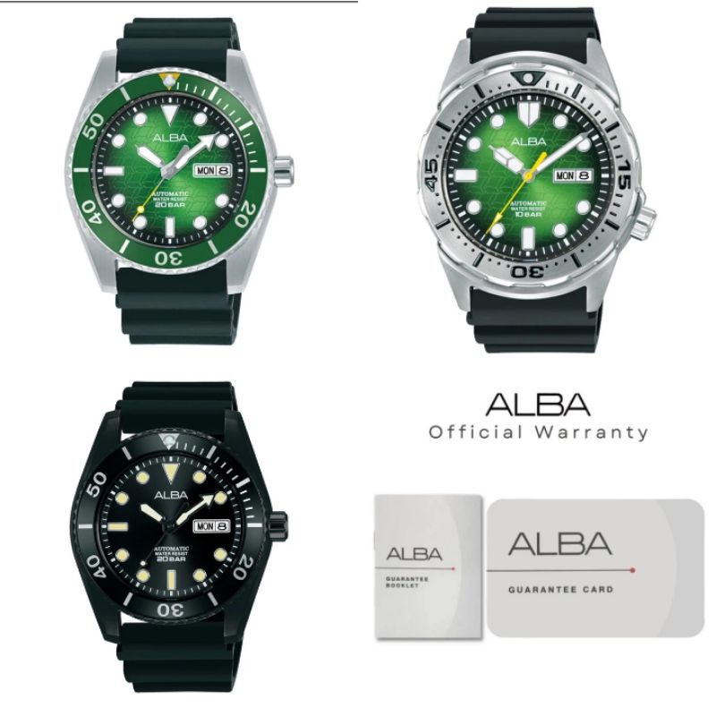 Jam Tangan Alba Pria AL4441 AL4447 AL4297 Rubber