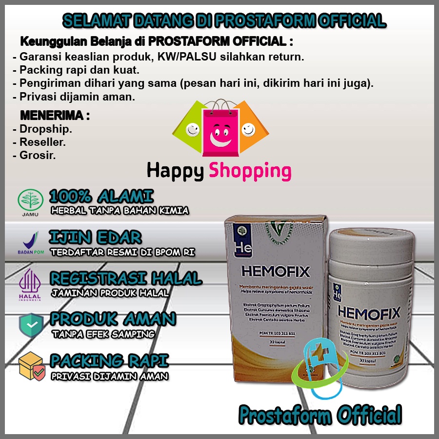 Hemofix 100% Asli Herbal Original Obat Ambeien Wasir Ampuh
