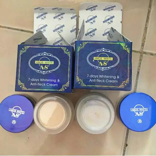 Amos White Day + Night Cream / Krim Siang Malam LapakGadisKu Amos White Perawatan Pelembab Wajah Cre