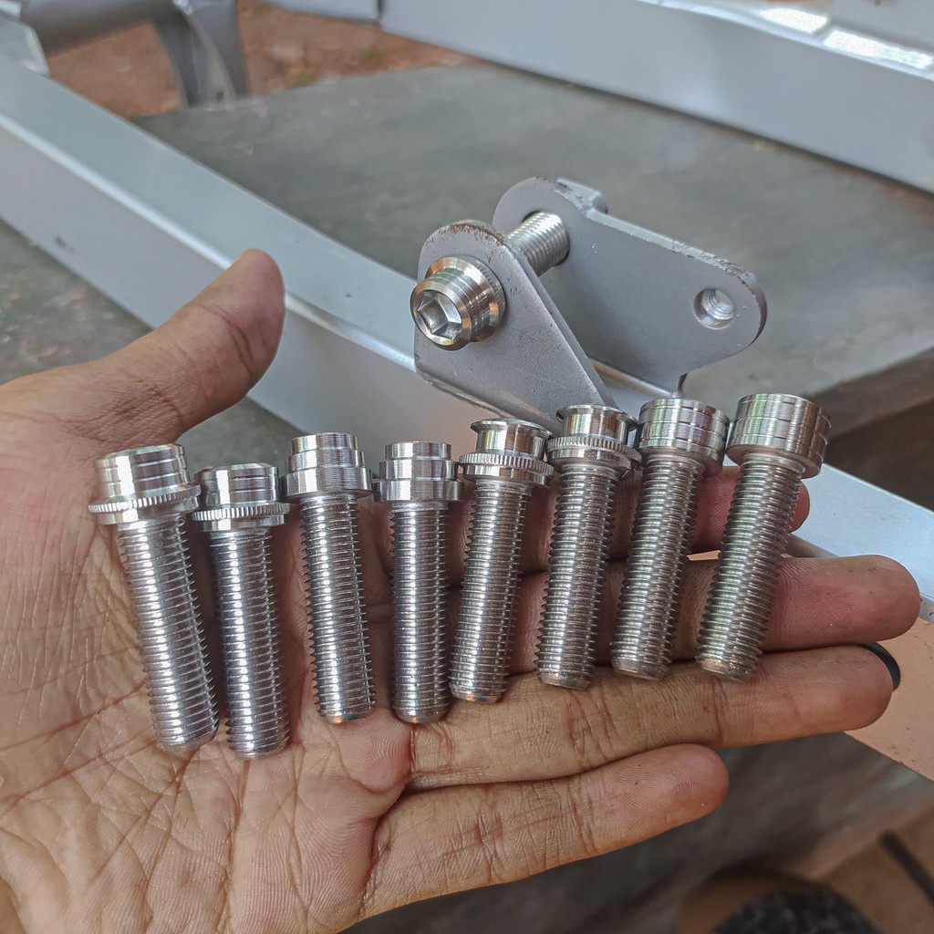 Baut Skok Shok Belakang FizR FIZ R Custom Bubut {1pcs}