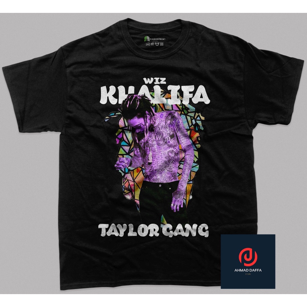 VINTAGE - Wiz Khalifa T Shirt - Baju - Kaos - Baju Kaos Vintage - Cotton Combed 24s