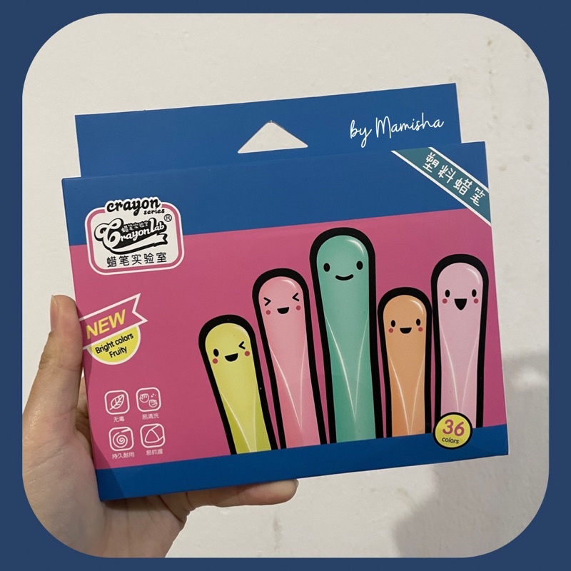 

[mamisha] Plastic Crayon - isi 12, 24 dan 36 warna