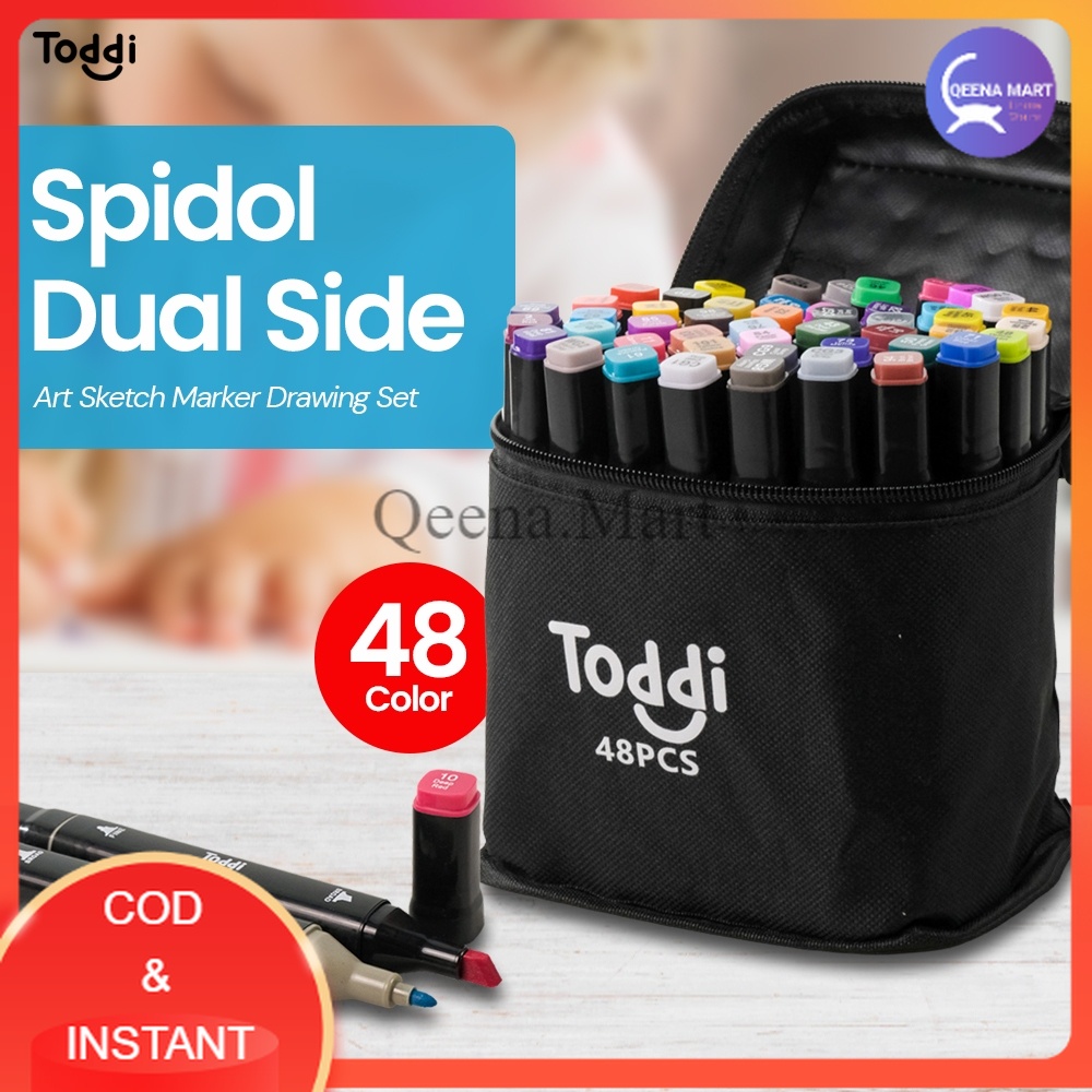 

Spidol Dual Side Fine Art Brush Art Marker Set - CY-006