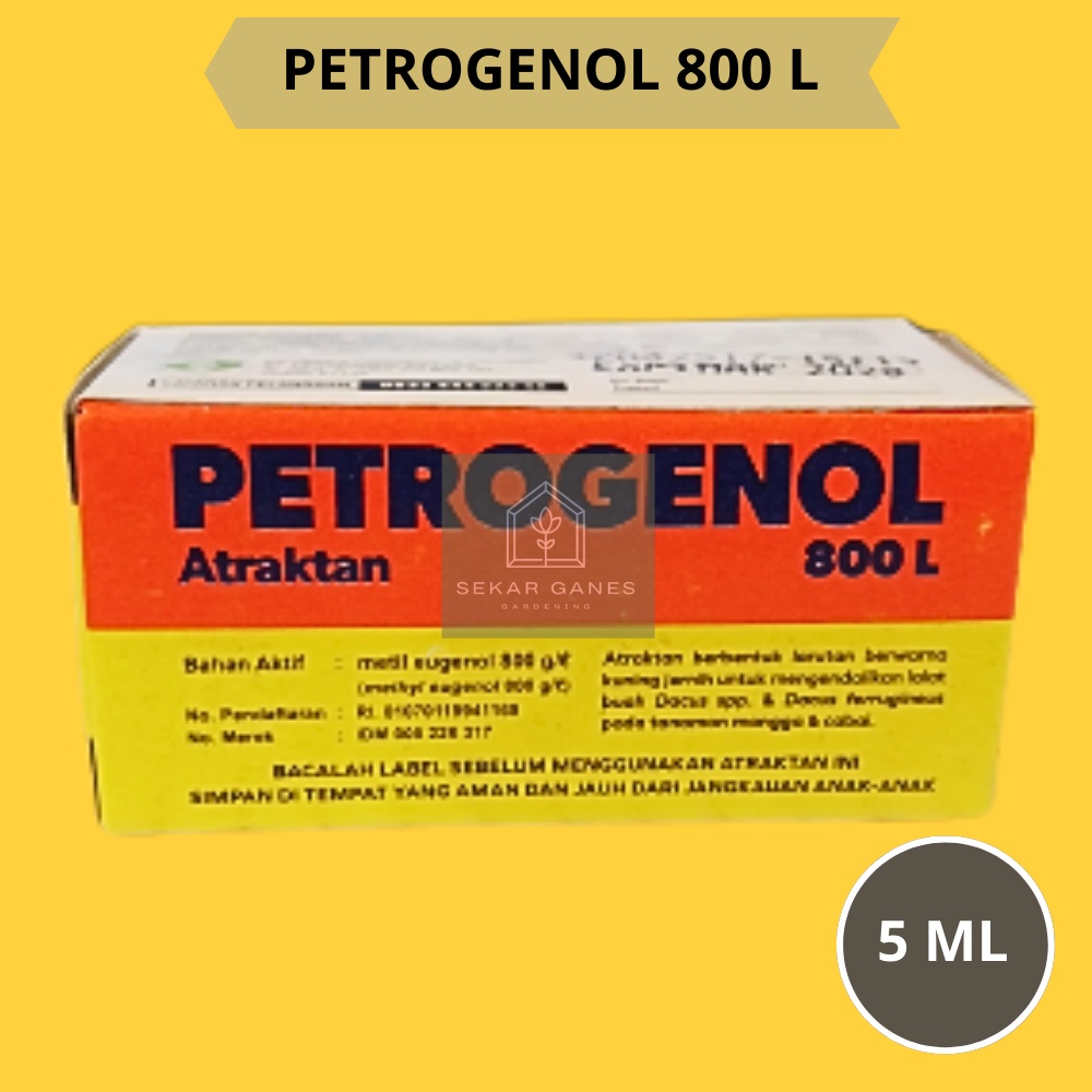 ORI PETROGENOL 800L 5ml Perangkap Pembasmi Aroma Penarik Hama Lalat Perusak Buah Insectisida Metil E