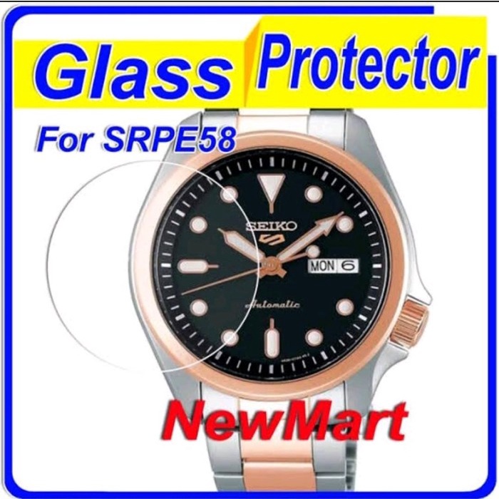 nnn TG tempered glass for SEIKO SRPE58 SRPE 58 anti gores jam tangan pelindung layar screen protecto