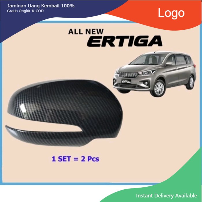 Cover spion carbon All new Ertiga 2018 - 2023. Aksesoris mobil