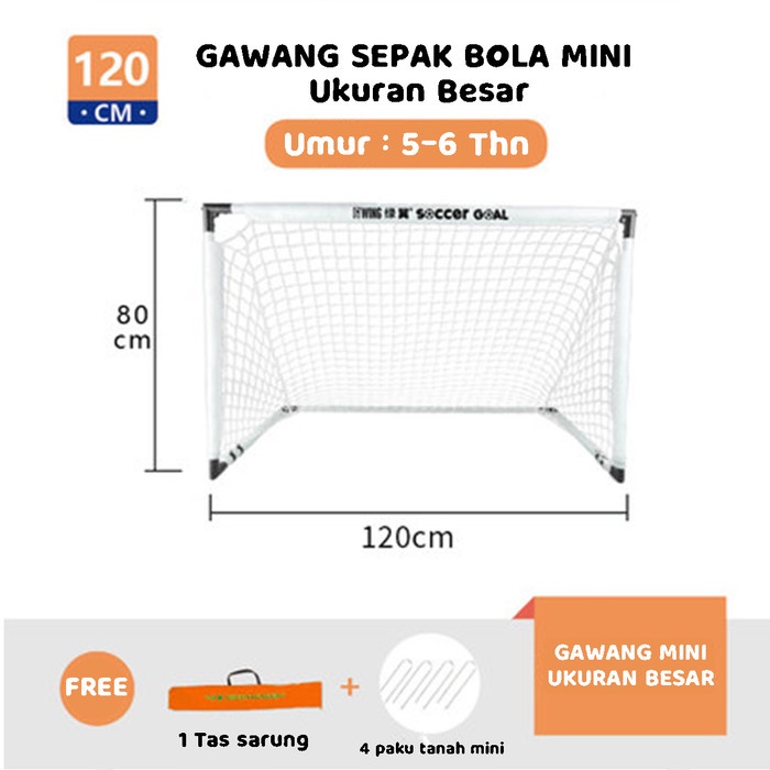 ✨LARIS✨ -Gawang sepak bola anak-anak lipat portabel indoor & outdoor sederhana  - Kecil