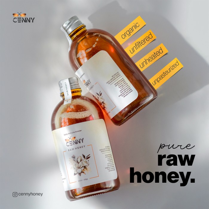 

Madu Asli Murni CENNY RAW HONEY Natural Organik REFILL- 335 gr - Forest Honey