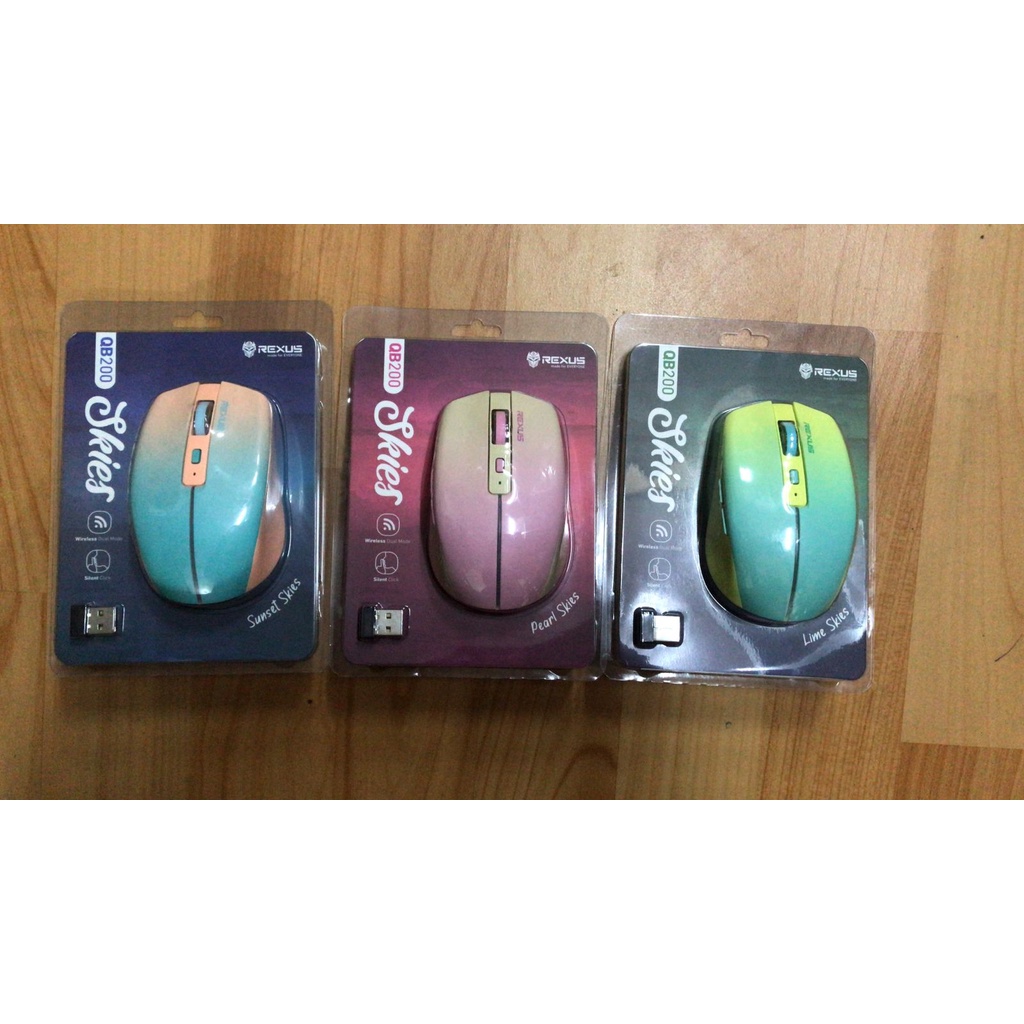 REXUS QB200 MOUSE WIRELASS SILENT CLICK - QB200