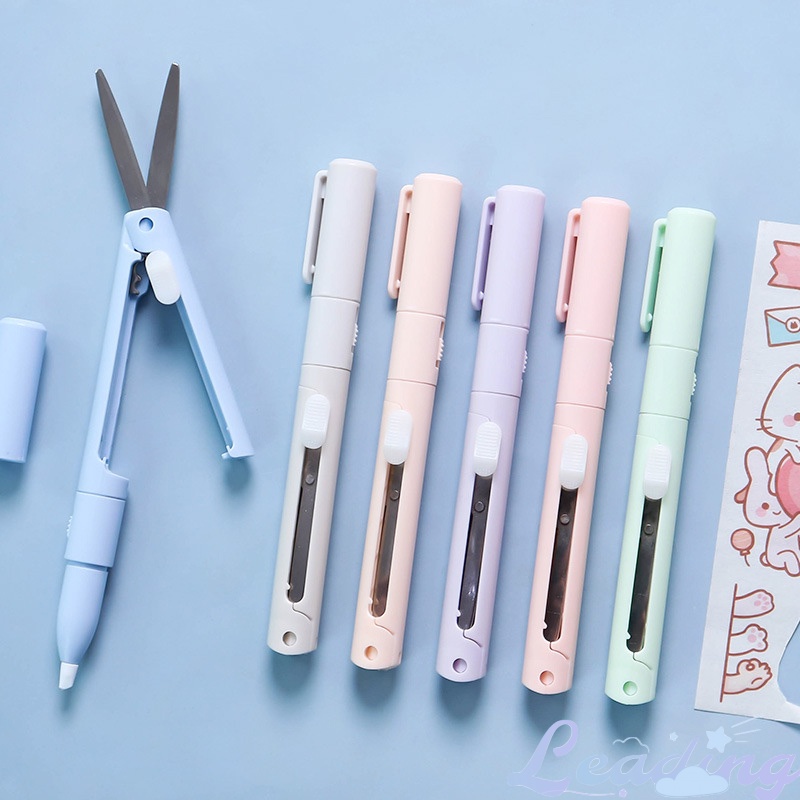 

Pemotong Seni Pemangkas Kertas Mini Pemotong Seni Tujuan Ganda Kepala Ganda Kreatif-Le