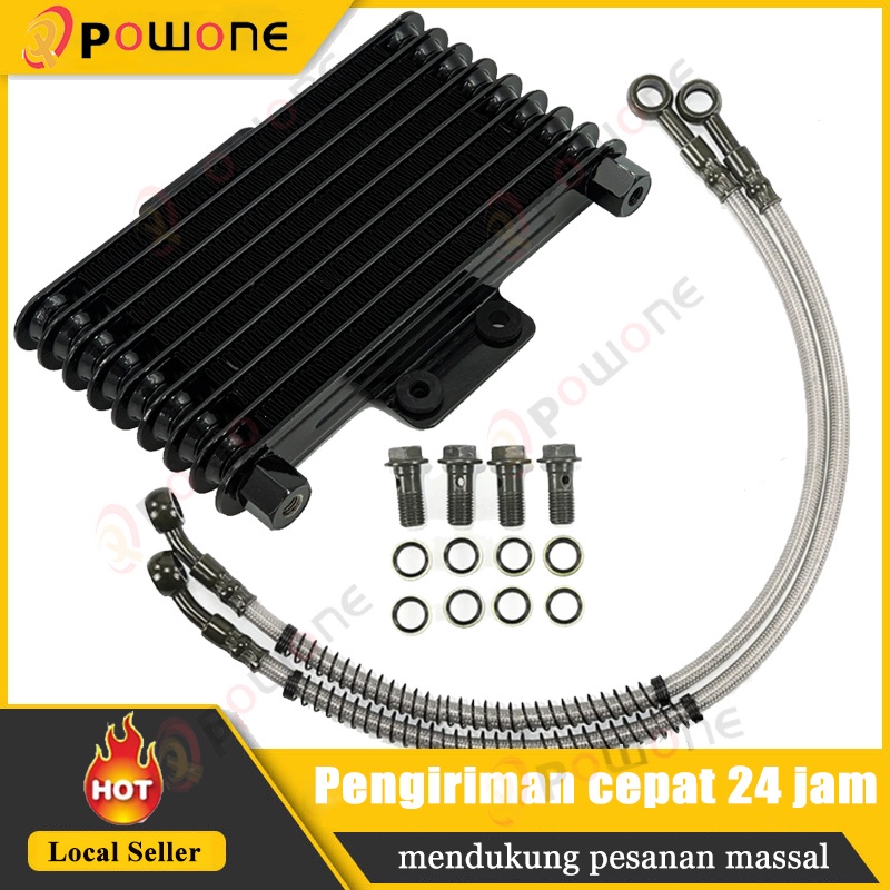 Radiator Mesin Pendingin Oli Sepeda Motor Universal Radiator Mesin Pendingin Aluminium 125ml untuk S