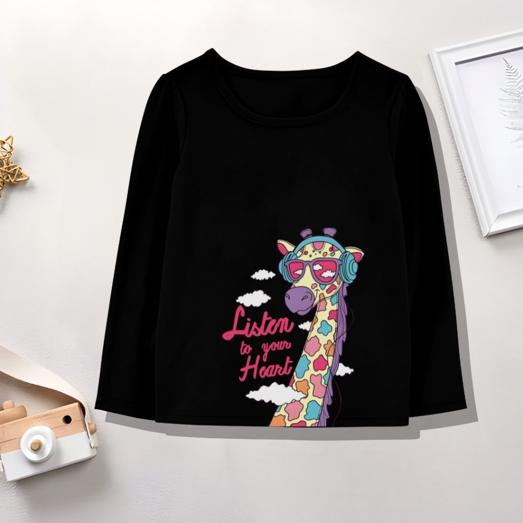 Kaos Panjang Anak Perempuan 1-12 Tahun Kaos Lucu Anak Perempuan Kaos Import Anak Perempuan Kaos Dist