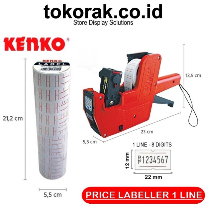 

PAKET MESIN LABELLER MX-5500 1 LINE KENKO + ISI LABEL HARGA 10 PCS