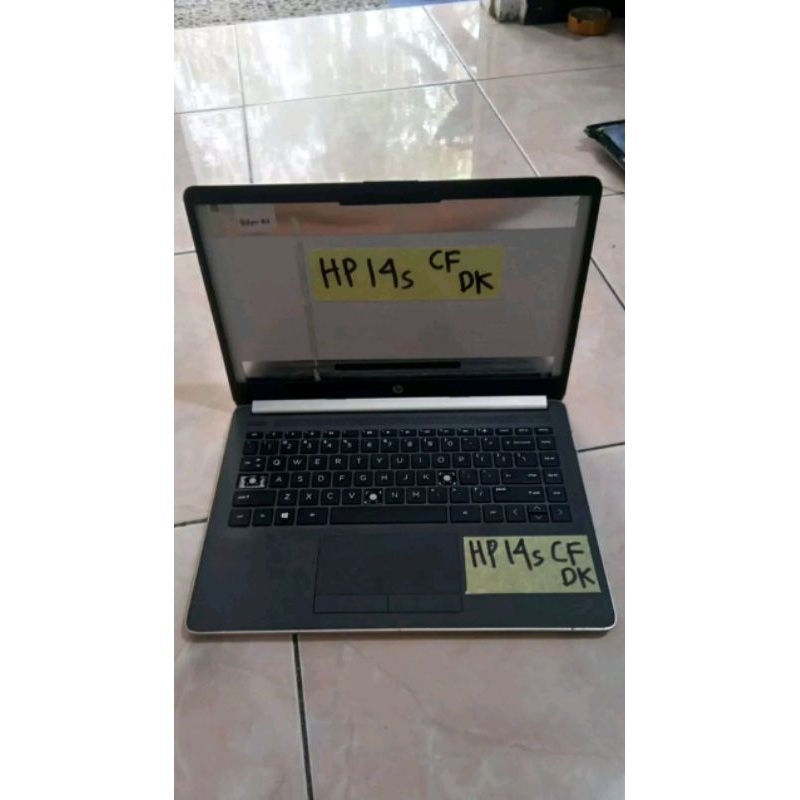 FULL SET Casing Case Laptop HP 14s 14 CF DK 14S-CF 14S-DK minus retak serambut