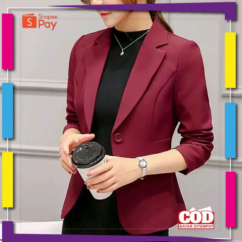 PREMIUM KOREAN STYLE / BLAZER KOREA WANITA/BLAZER WANITA KANTOR/ BLAZER WANITA MODERN/ BLAZER WANITA